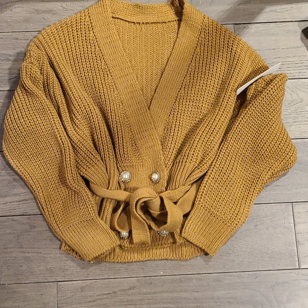 Mustard cardigan